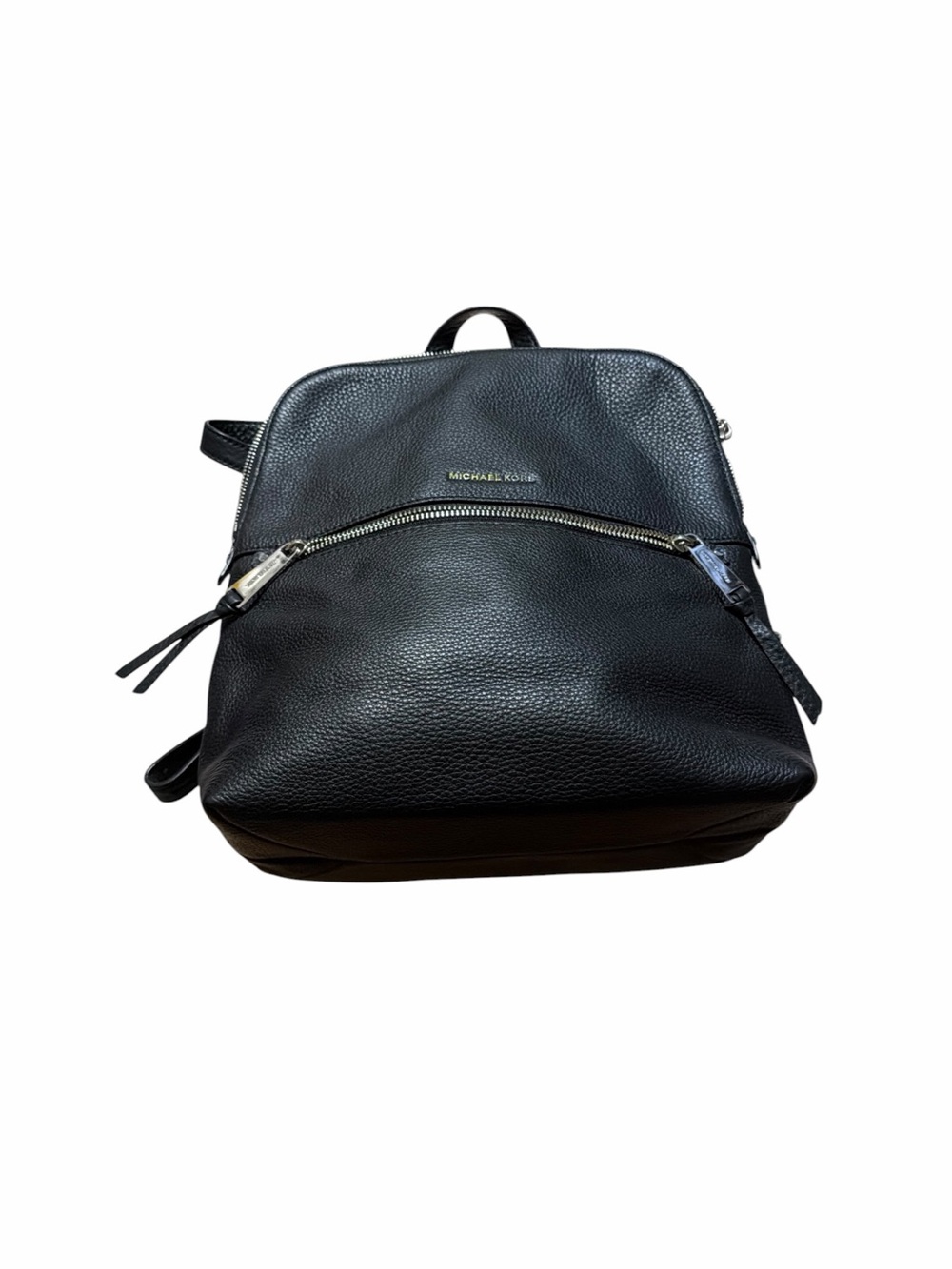 Michael Kors Black Pebbled Leather Backpack